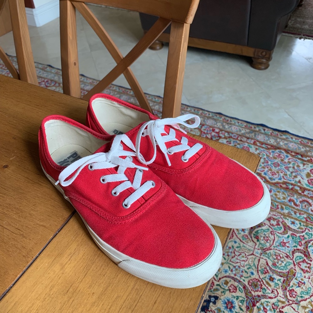 Red pro ked sneakers